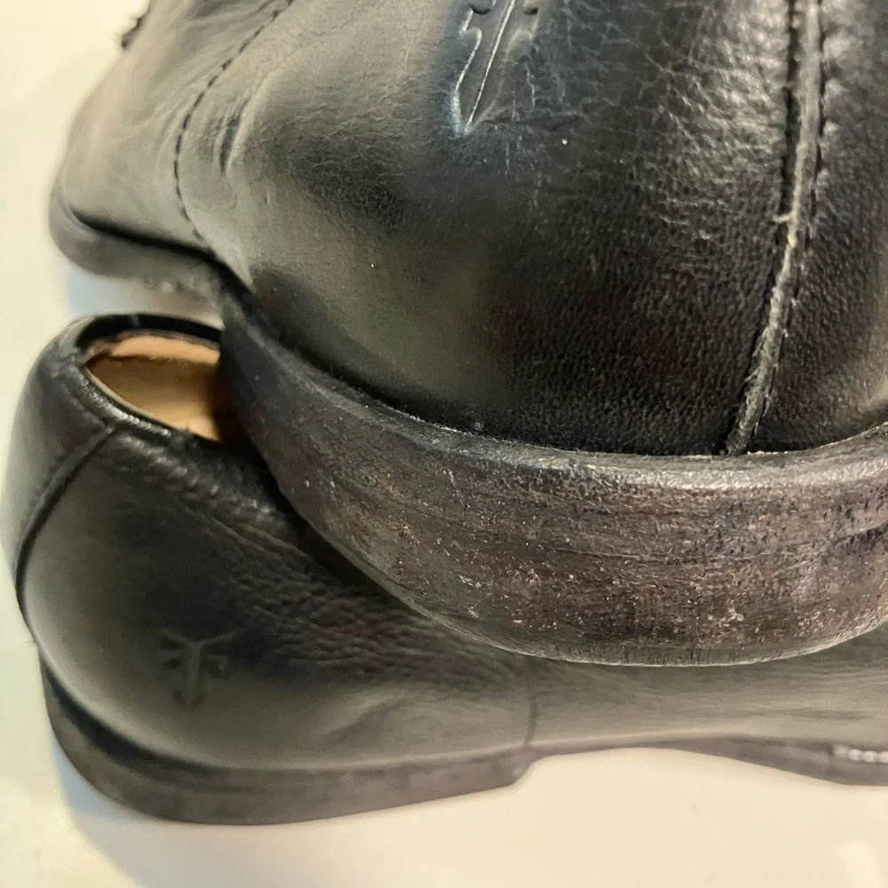 Frye vintage Men's Black Leather derby Shoes